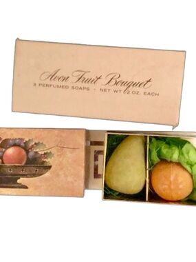 Avon ~ Vintage ~ 3 Fruit Bouquet ~ Perfumed Soap ~ New W/ Box